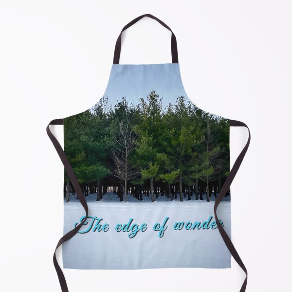 Item preview, The Edge of Wonder – Winter Forest Photography with Quote designed and sold by Dynahgrl.
