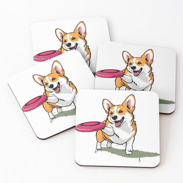 Item preview, A dog, a corgi, playing with a frisbee designed and sold by DOG DESIGN.