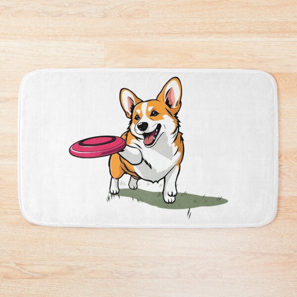 Item preview, A dog, a corgi, playing with a frisbee designed and sold by DOG DESIGN.