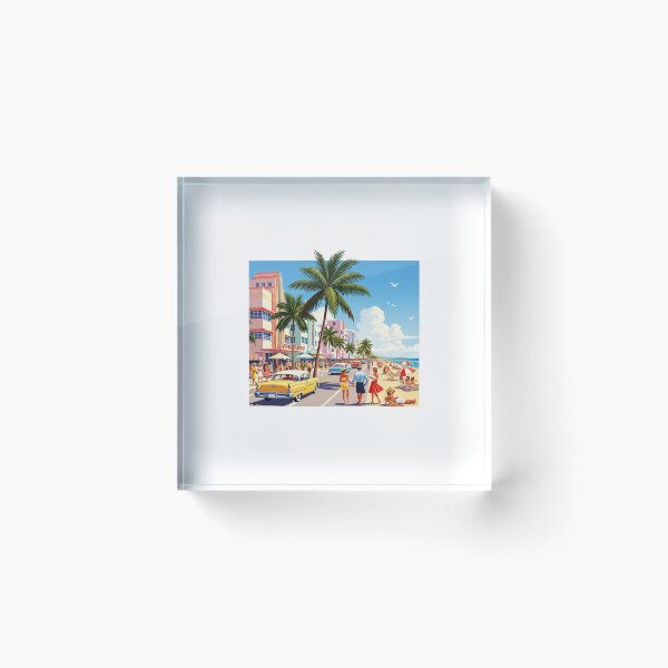 Item preview, Miami Beach - USA (Country Collection) designed and sold by HeartbeatPrint.