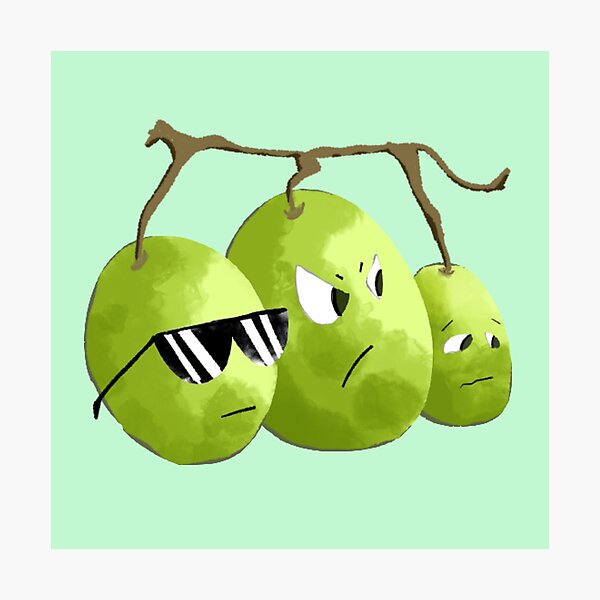 Item preview, Cool grapes Fruit Design designed and sold by Rrroga.