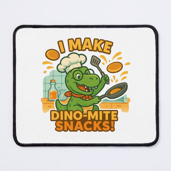 Item preview, I Make Dino-Mite Snacks Funny Dinosaur Chef designed and sold by k3rstman1.