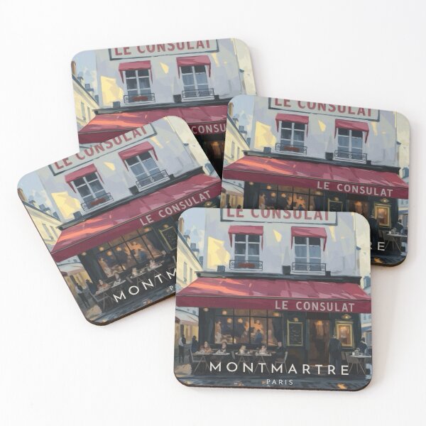 Item preview, Montmartre Paris Travel Poster – Impressionist Painting  designed and sold by CARRAANN.