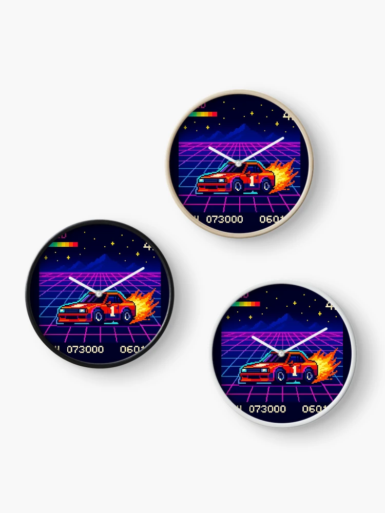 Thumbnail 3 of 4, Clock, Pixel Racer designed and sold by CyangProduct.