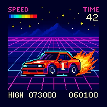 Artwork thumbnail, Pixel Racer by CyangProduct