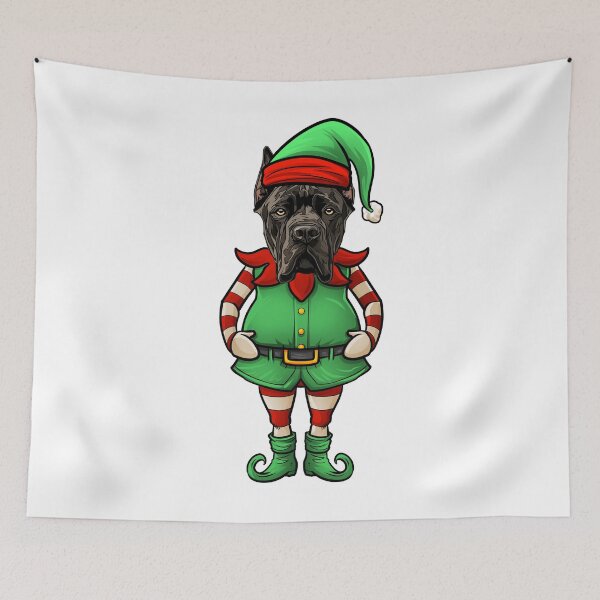 Artikelvorschau, Lustiger Weihnachtself Cane Corso Hund entworfen und verkauft von whyitsme.