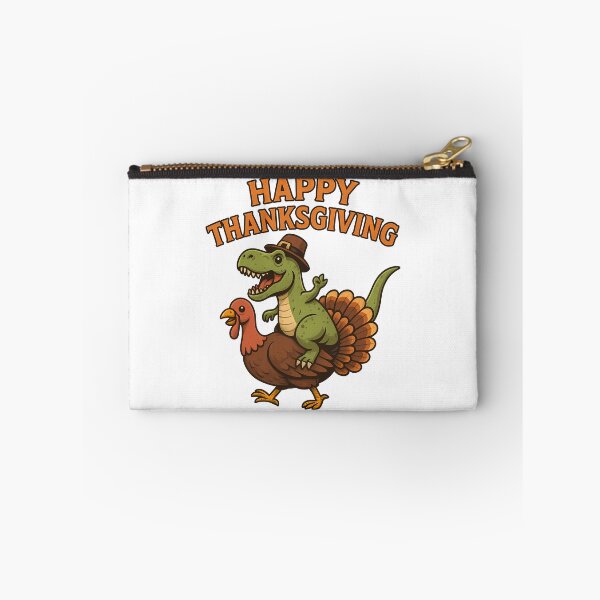 Item preview, Dino Pilgrim Riding Turkey Happy Thanksgiving Celebration designed and sold by k3rstman1.