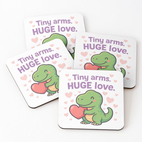 Item preview, Tiny Arms, Huge Love Dinosaur Charm designed and sold by k3rstman1.