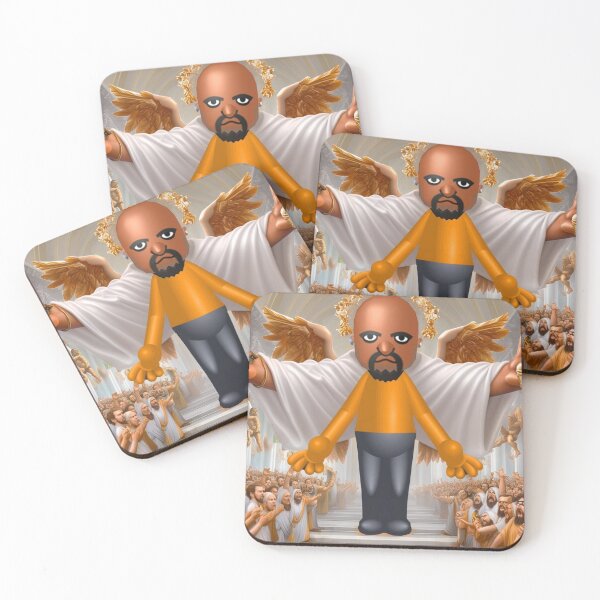 Aperçu de l'œuvre Matt de Wii Sports en tant que personnage biblique créée et vendue par DerogatoryMerch.