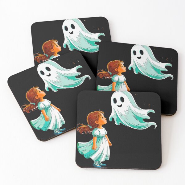 Item preview, Halloween Girl with Gost designed and sold by Sublime Studio graphics.