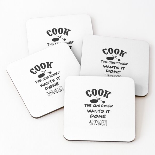 Item preview, Cook – The Customer Wants It Done When! – Funny Chef Design designed and sold by fairmaiden7.
