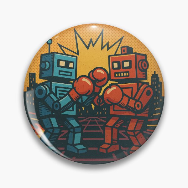 Artikelvorschau, Retro-Roboter-Rumble entworfen und verkauft von CyangProduct.
