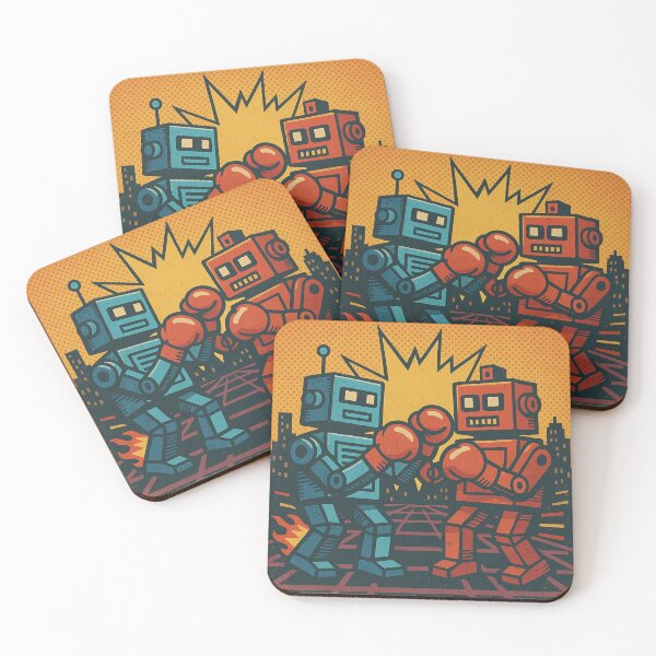 Item preview, Retro Robot Rumble designed and sold by CyangProduct.