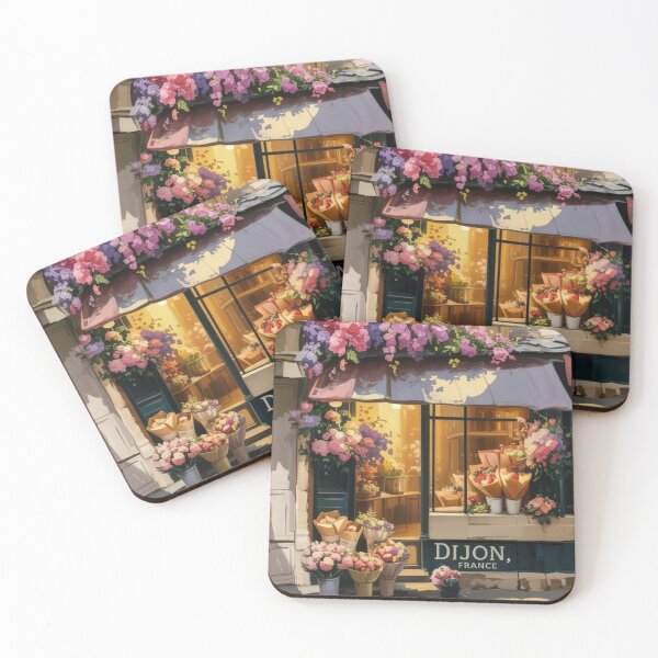 Item preview, Dijon, France : Vibrant Artistic Cityscape designed and sold by CARRAANN.