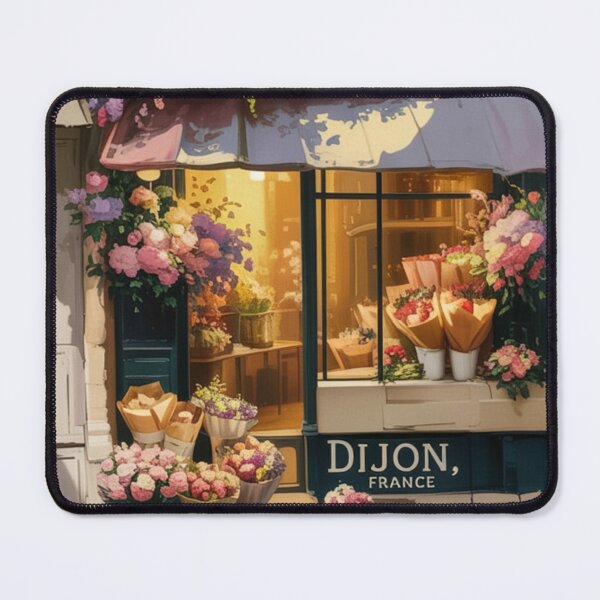 Item preview, Dijon, France : Vibrant Artistic Cityscape designed and sold by CARRAANN.