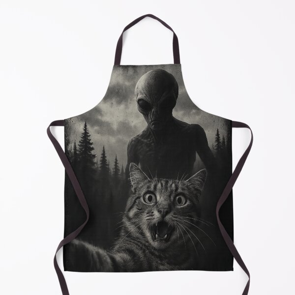 Item preview, Alien Cat Selfie: Purr-fectly Spooky Encounter designed and sold by MasCorner.