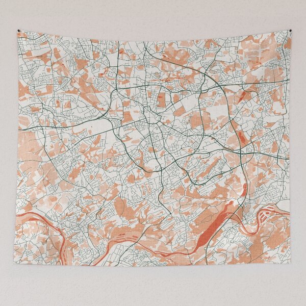 Item preview, Bochum City Map of Germany - Bohemian designed and sold by deMAP.
