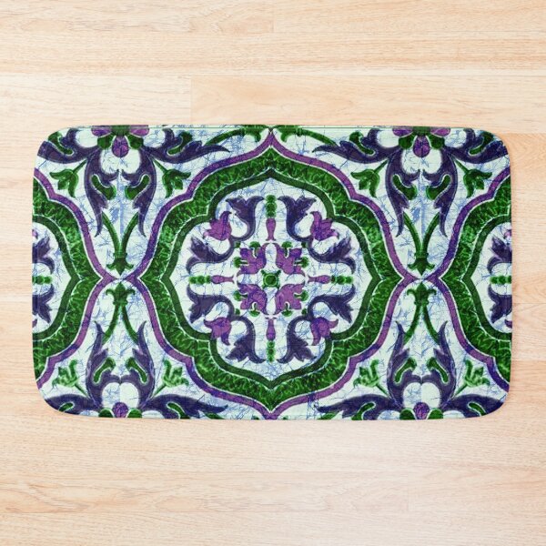 Item preview, Batik Purple Green Mirror flower designed and sold by AuroraXGreen.