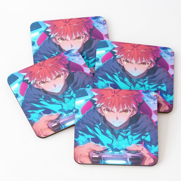 Item preview,  Shirou Emiya Fate Stay Night Neon Gamer Mood Intense Anime designed and sold by HumbertoValveno.