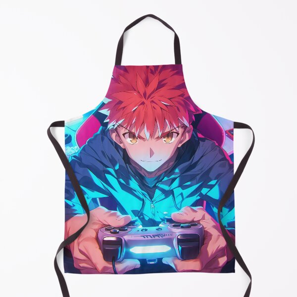 Item preview, Shirou Emiya Fate Stay Night Neon Gamer Mood Intense Anime designed and sold by HumbertoValveno.
