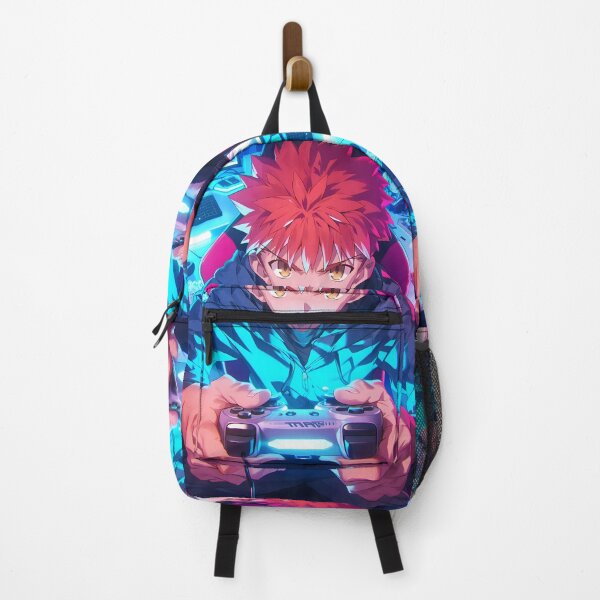 Item preview,  Shirou Emiya Fate Stay Night Neon Gamer Mood Intense Anime designed and sold by HumbertoValveno.