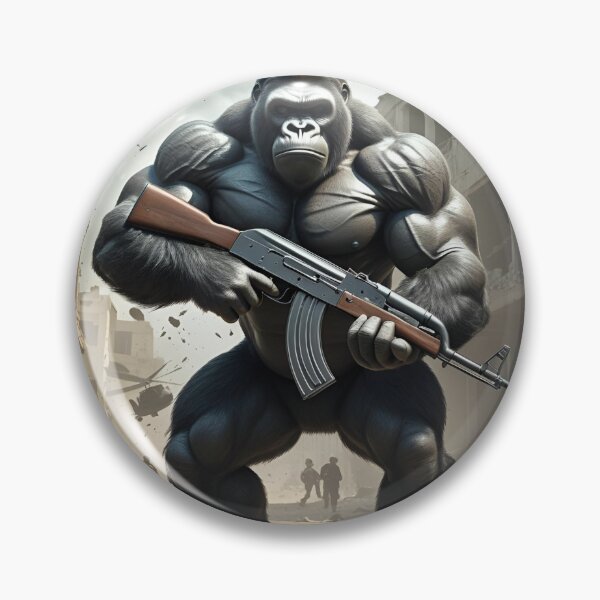 Item preview, Armed gorilla designed and sold by 5-Star-Shopper.