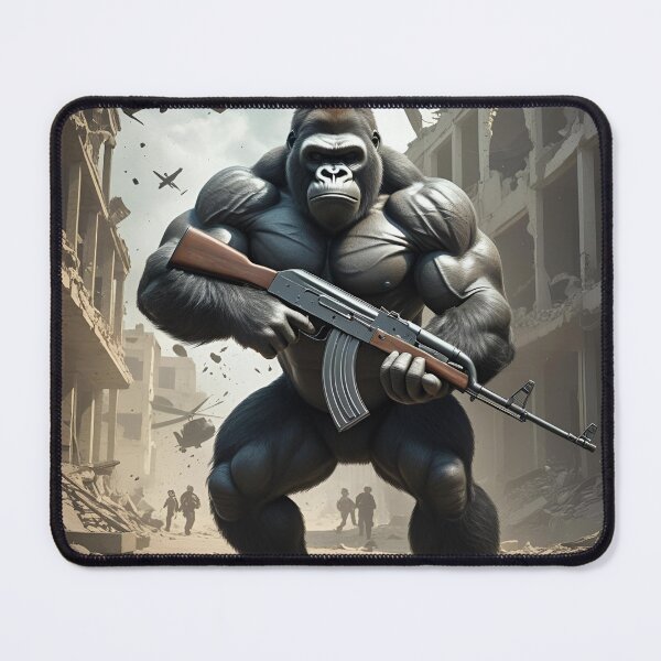 Item preview, Armed gorilla designed and sold by 5-Star-Shopper.