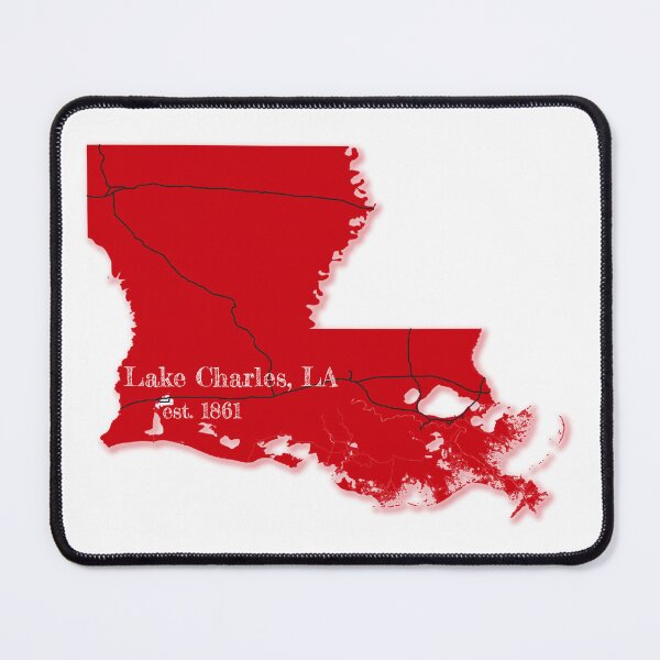 Item preview, Lake Charles, LA [Red] designed and sold by PhilbonianDezin.