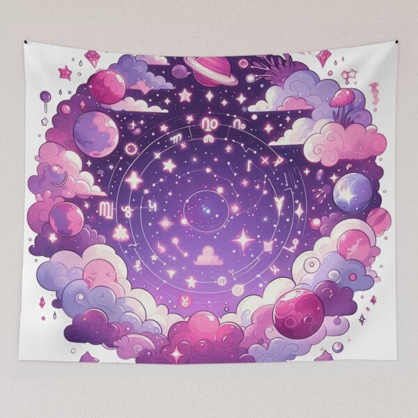 Item preview, Pink Nebula Zodiac designed and sold by VeilSoul.