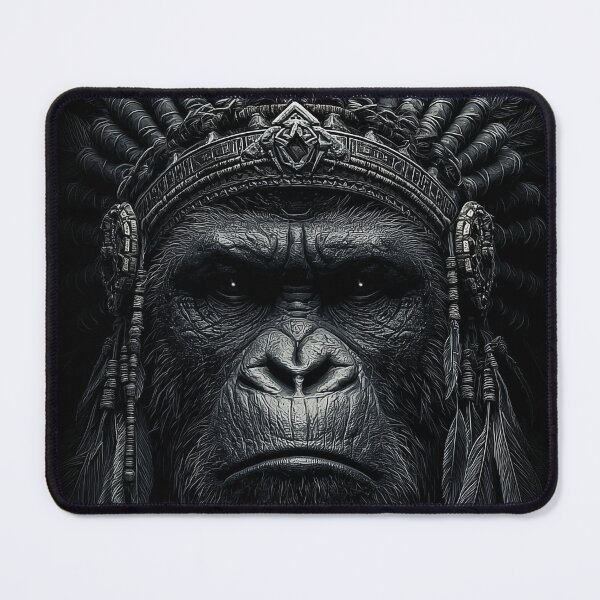 Item preview, Gorilla War Bonnet in Black designed and sold by ValogaStudio.