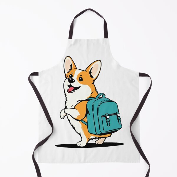 Item preview, A corgi dog, carrying a schoolbag, goes to school designed and sold by DOG DESIGN.