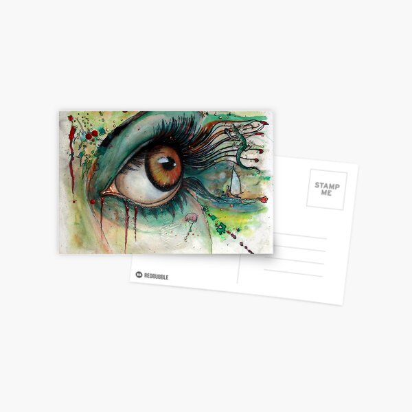 Augenzwinkern - 2 Postkarte