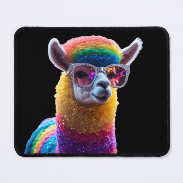 Item preview, Fabulous Rainbow Llama with Glitter Shades-1 designed and sold by SamartkitDesign.