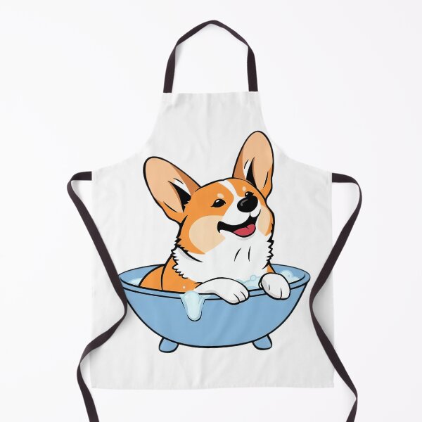 Item preview, A corgi taking a bath designed and sold by DOG DESIGN.