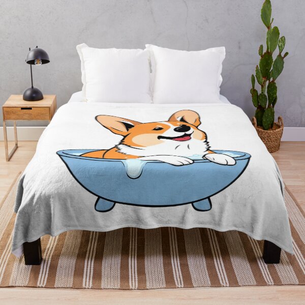 Item preview, A corgi taking a bath designed and sold by DOG DESIGN.