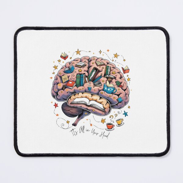 Item preview, It’s All in Your Head Psychology Nerd Sticker designed and sold by saachigulati13.