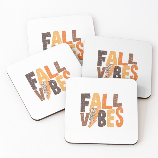 Item preview, Trendy Distressed "Fall Vibes" with Leopard Print Lightning Bolt Design designed and sold by Colorful-Garden.