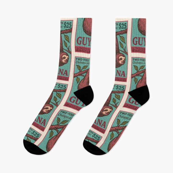 Item preview, Guyana Sloth Stamp Poster designed and sold by retrographics.