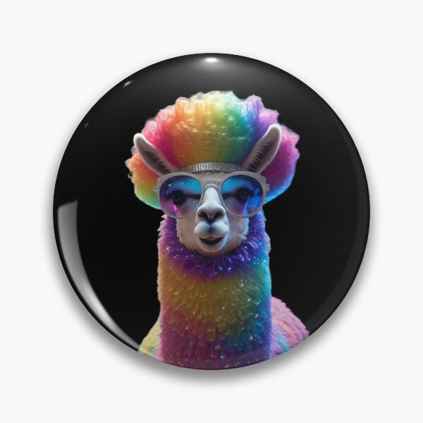 Item preview, Fabulous Rainbow Llama with Glitter Shades-2 designed and sold by SamartkitDesign.