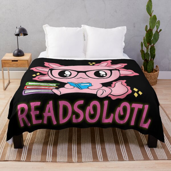 Item preview, Readsolotl – Cute Axolotl Bookworm Reading Design designed and sold by JayceTucker89.