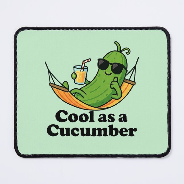 Item preview, Cool as a Cucumber - Chill Cucumber in Hammock designed and sold by Myra365Art.