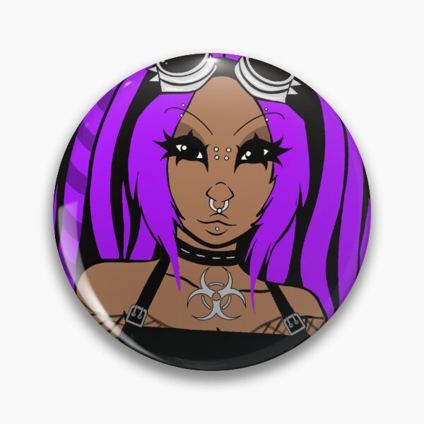 Item preview, Cybergoth Girl Purple designed and sold by rosestrinkets.
