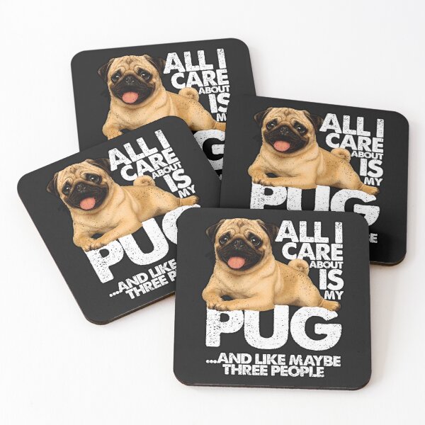 Item preview, ALL I CARE ABOUT IS MY PUG | Pets and Dogs lovers for Men and Women t-shirt designed and sold by panchiTWO.