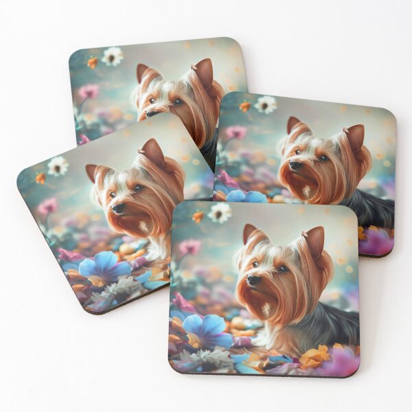 Item preview, Vibrant Yorkie Portrait designed and sold by Wags & Tails.