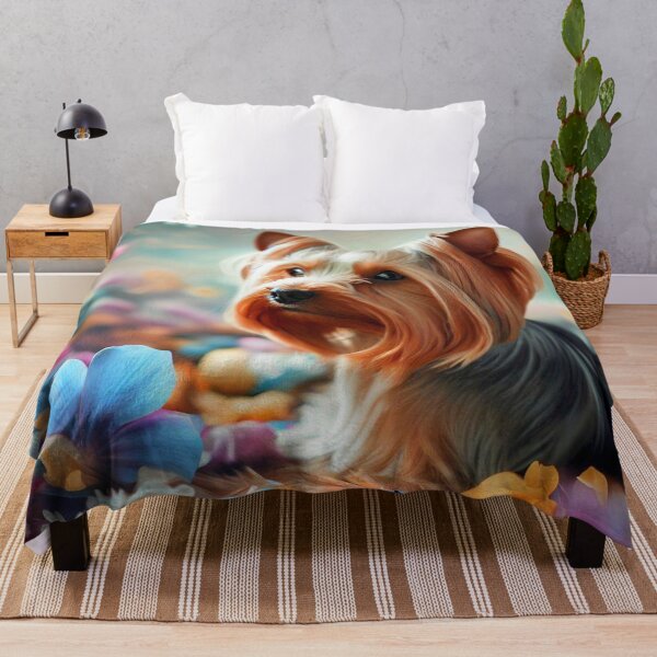 Item preview, Vibrant Yorkie Portrait designed and sold by Wags & Tails.