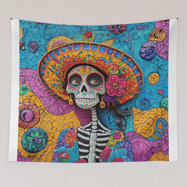 Item preview, Coqueteo del Día de los Muertos designed and sold by Sublime Studio graphics.