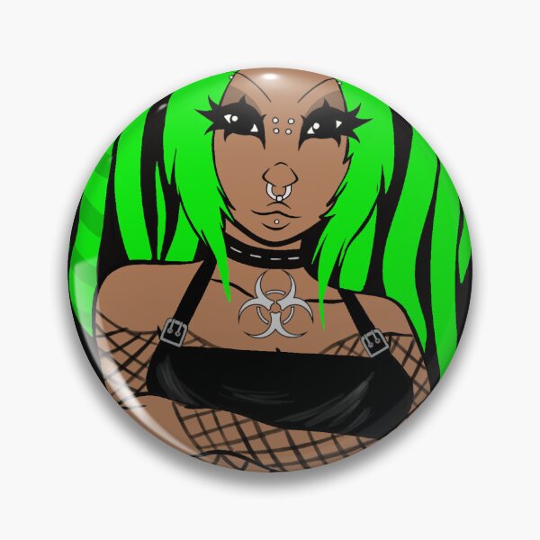 Item preview, Cybergoth Girl Green designed and sold by rosestrinkets.