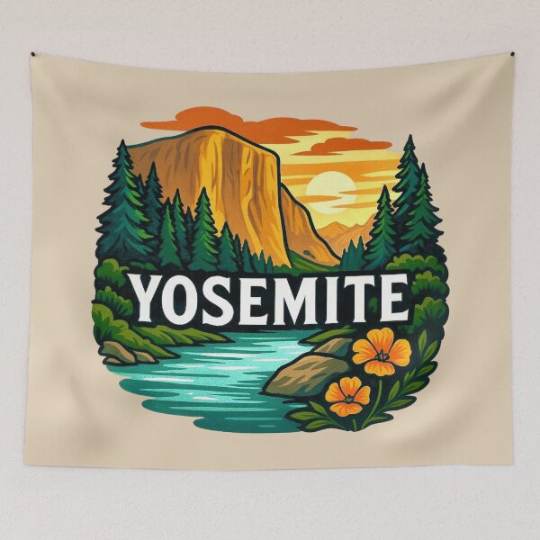 Item preview, Yosemite Wilderness - Sunset & El Capitan designed and sold by Myra365Art.