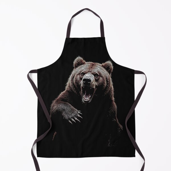 Item preview, Grizzly Bear Hiking Camping Vintage Angry Brown Bear designed and sold by JRRTs.