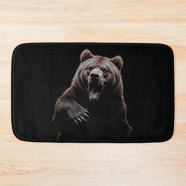 Item preview, Grizzly Bear Hiking Camping Vintage Angry Brown Bear designed and sold by JRRTs.
